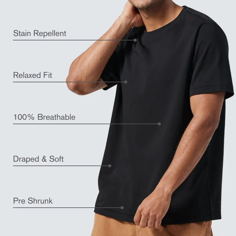 Ice Silk Herren Kurzarm-T-Shirt