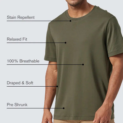 Ice Silk Herren Kurzarm-T-Shirt