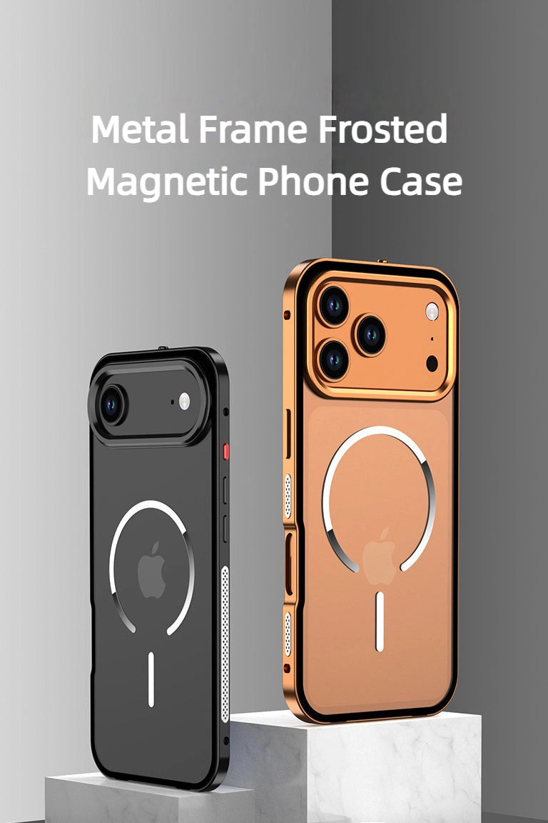 Mattierte Magnetische Handyhülle Mit Metallrahmen