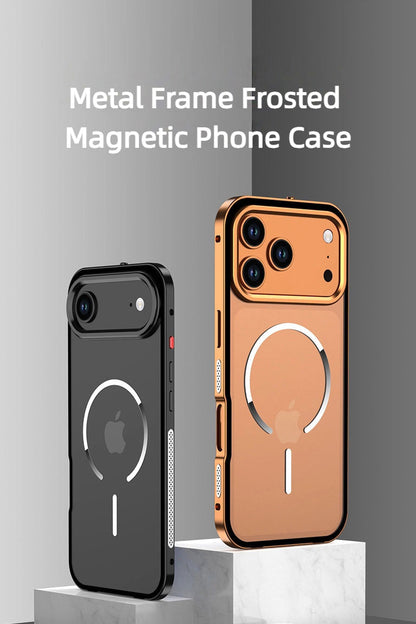 Mattierte Magnetische Handyhülle Mit Metallrahmen