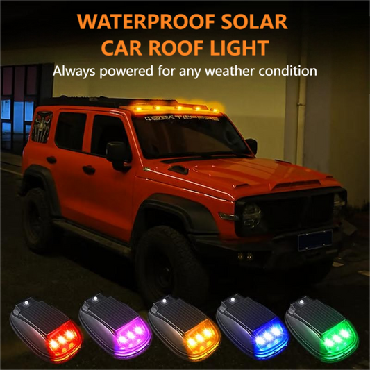 ⏳Zeitlich begrenztes Sonderangebot⏰Wasserdichte Solar-Dachleuchte für das Auto mit Fernbedienun