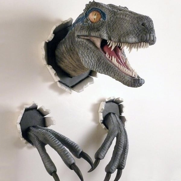 🎉3D-Wanddekoration mit Dinosaurier