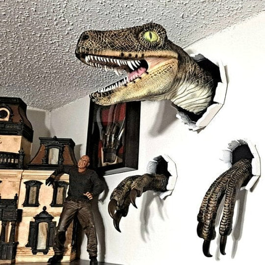🎉3D-Wanddekoration mit Dinosaurier