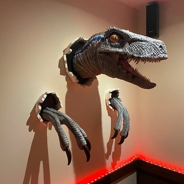 🎉3D-Wanddekoration mit Dinosaurier