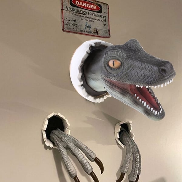 🎉3D-Wanddekoration mit Dinosaurier