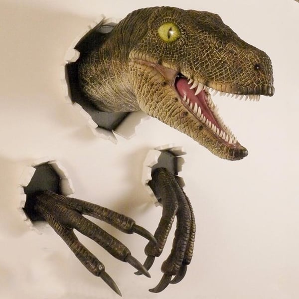 🎉3D-Wanddekoration mit Dinosaurier