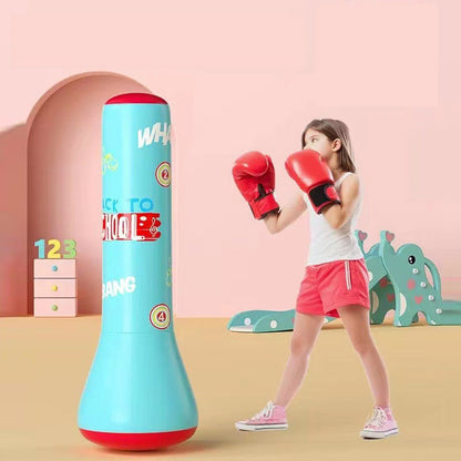 🎉 Neujahrsgeschenk – 50% RABATT!🥊 Eltern-Kind Aufblasbarer Boxbecher – Aktiv, sicher & trainiert Motorik (3-15 Jahre)