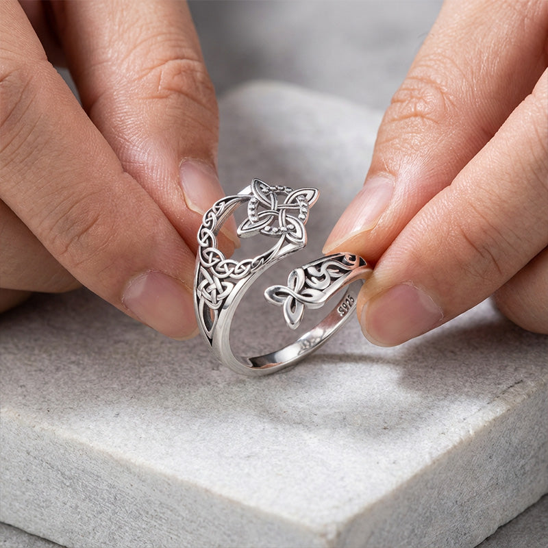 Keltischer Trinitätsring – Vintage Ring im mystischen Stil 🔮
