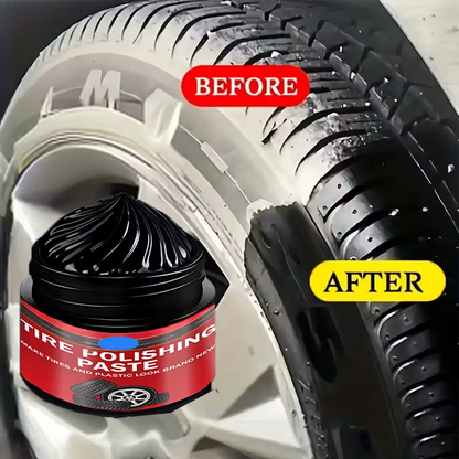 🏆 Last-Minute-Angebot:🚗✨ Pflegepaste für Autoreifen und Kunststoffverkleidungen – Sorgt für neuen Glanz, beugt Rissen vor und lässt sich leicht auftragen