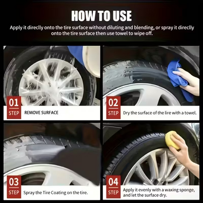 🏆 Last-Minute-Angebot:🚗✨ Pflegepaste für Autoreifen und Kunststoffverkleidungen – Sorgt für neuen Glanz, beugt Rissen vor und lässt sich leicht auftragen