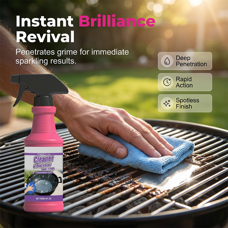 ⏳LETZTER TAG DES SONDERANGEBOTS – 2 KAUFEN, 1 GRATIS!!🌟Schnell wirkendes, kraftvolles Entfettungsspray für Grill