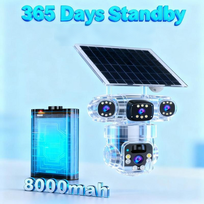 ⏳Zeitlich begrenztes Sonderangebot⏰ 6K-9-MP-WLAN-Überwachungskamera für den Außenbereich | 10-facher Zoom, 3 Objektive, 360°-PTZ | Wasserdicht nach IP66, Farb-Nachtsicht, Zwei-Wege-Audio, Bewegungserkennung