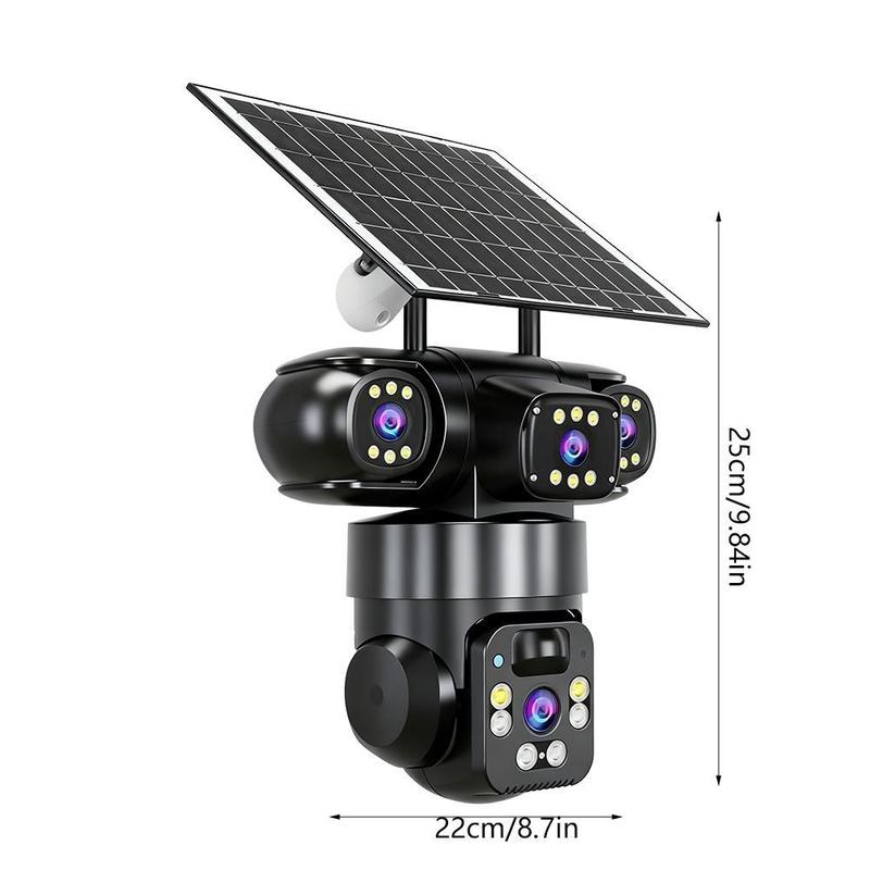 ⏳Zeitlich begrenztes Sonderangebot⏰ 6K-9-MP-WLAN-Überwachungskamera für den Außenbereich | 10-facher Zoom, 3 Objektive, 360°-PTZ | Wasserdicht nach IP66, Farb-Nachtsicht, Zwei-Wege-Audio, Bewegungserkennung