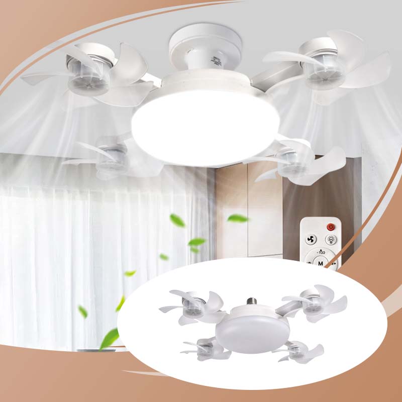 🌀 Neue Deckenventilator-Leuchte mit E27-Fassung – leiser 2-in-1-LED-Ventilator mit Fernbedienung, energieeffiziente Kombination aus Kühlung und Beleuchtung für Wohn- und Schlafzimme