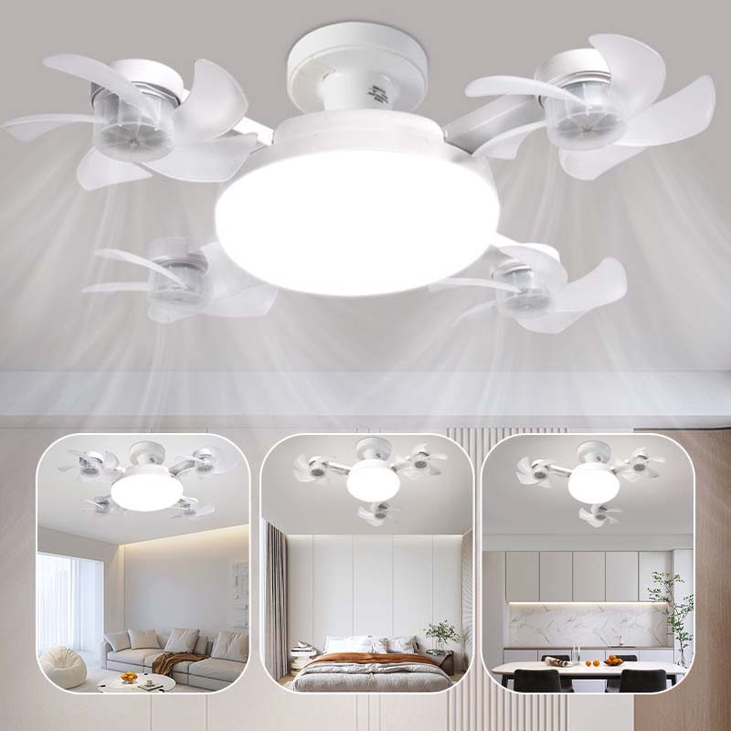 🌀 Neue Deckenventilator-Leuchte mit E27-Fassung – leiser 2-in-1-LED-Ventilator mit Fernbedienung, energieeffiziente Kombination aus Kühlung und Beleuchtung für Wohn- und Schlafzimme