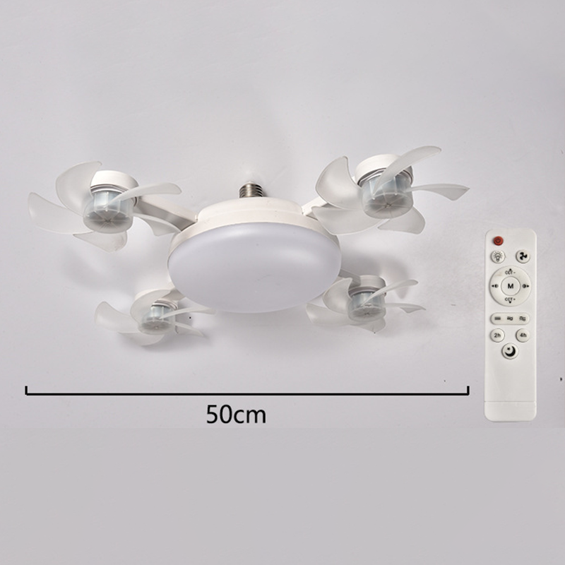 🌀 Neue Deckenventilator-Leuchte mit E27-Fassung – leiser 2-in-1-LED-Ventilator mit Fernbedienung, energieeffiziente Kombination aus Kühlung und Beleuchtung für Wohn- und Schlafzimme