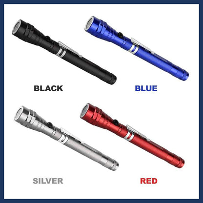 🔦 NUR FÜR BEGRENZTE ZEIT: 50 % RABATT! ✨ Multifunktionale magnetische Teleskop-Taschenlampe – ausziehbar, 360°-Schwanenhals, superhell 🛠️